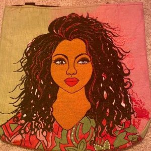 African American Woven Tote Bag